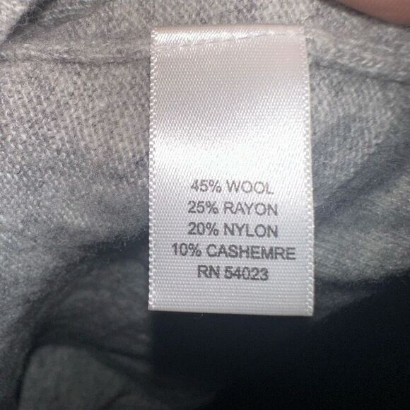 Banana Republic heathered gray luxury cashmere XS pullover sweater - Picture 5 of 5